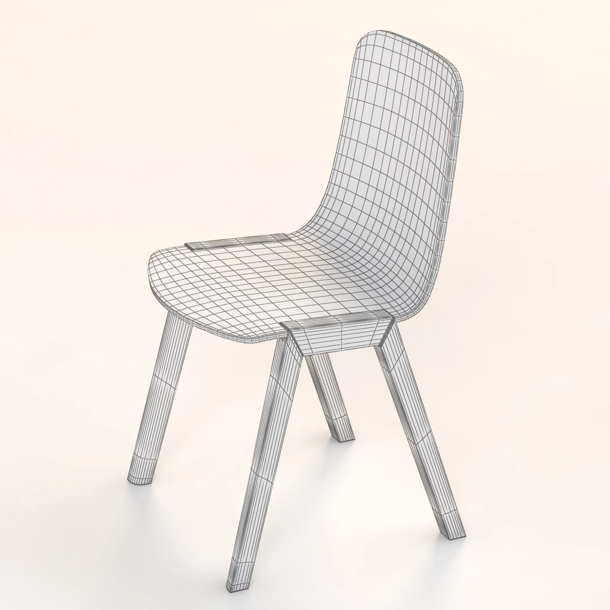 Alki Heldu Wooden Chair 3D Model_012