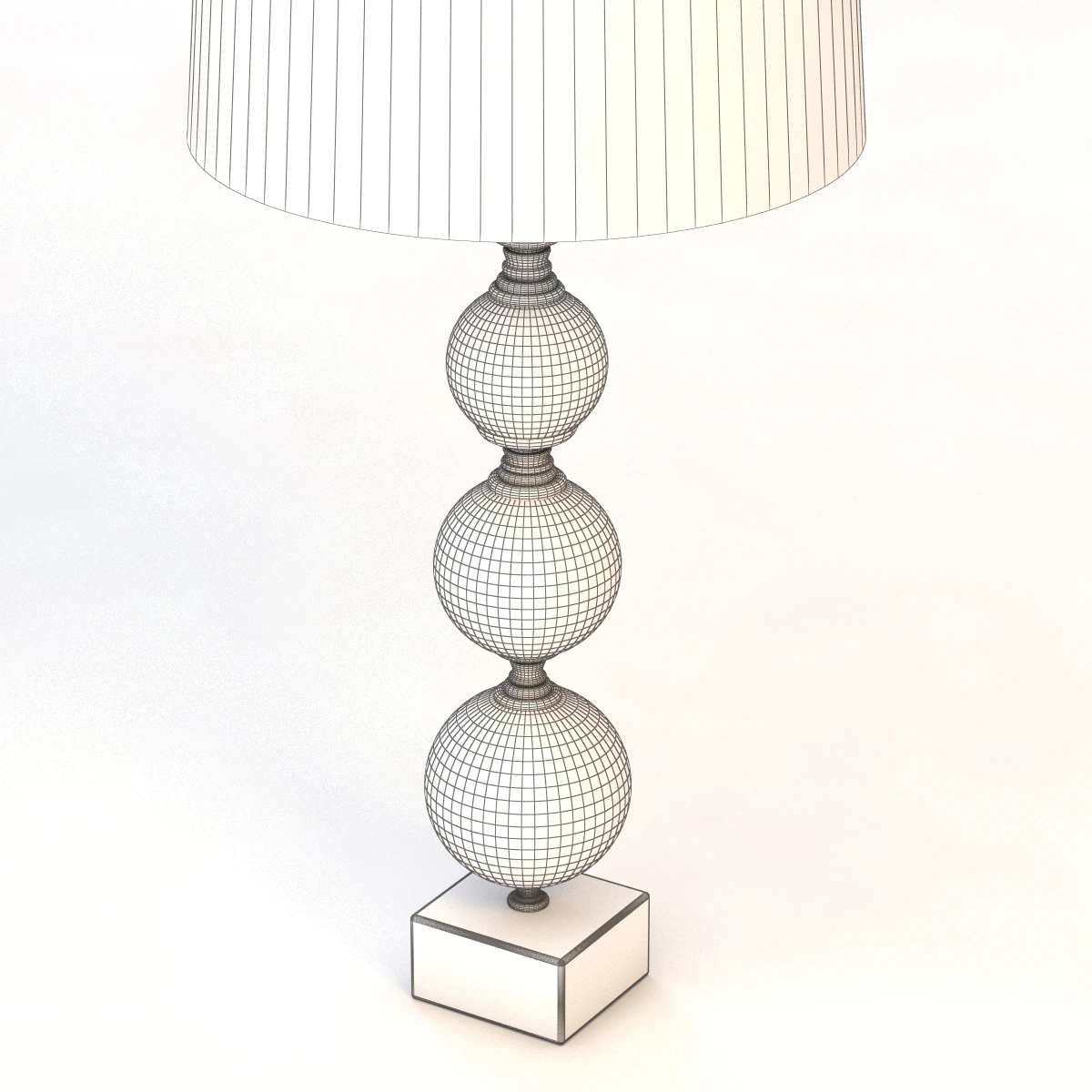 Allan Knight Four Sphere Glass Lamp 3D Model_010