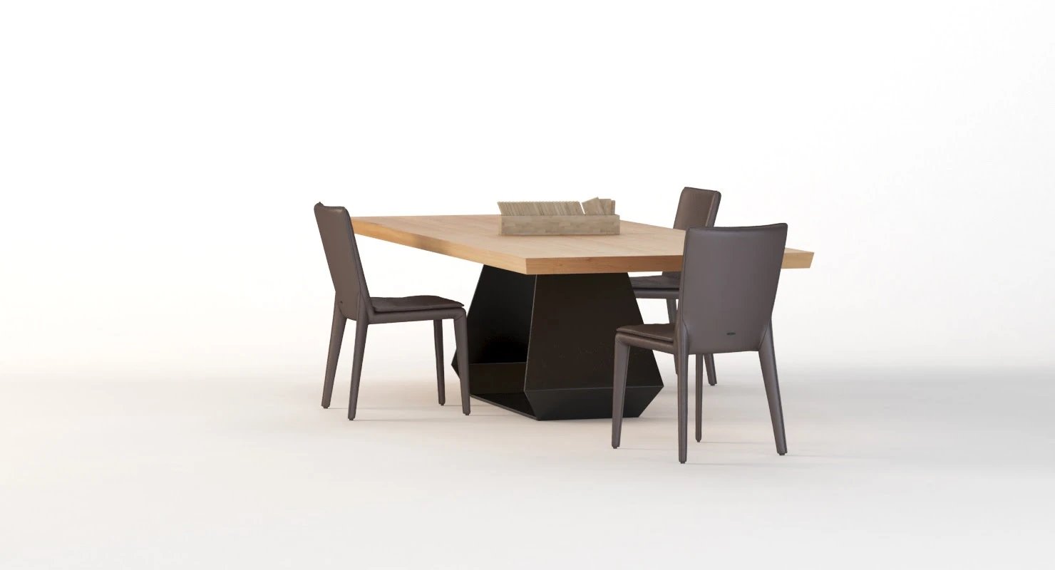 Amond Table And Chair By Bonaldo 3D Model_06