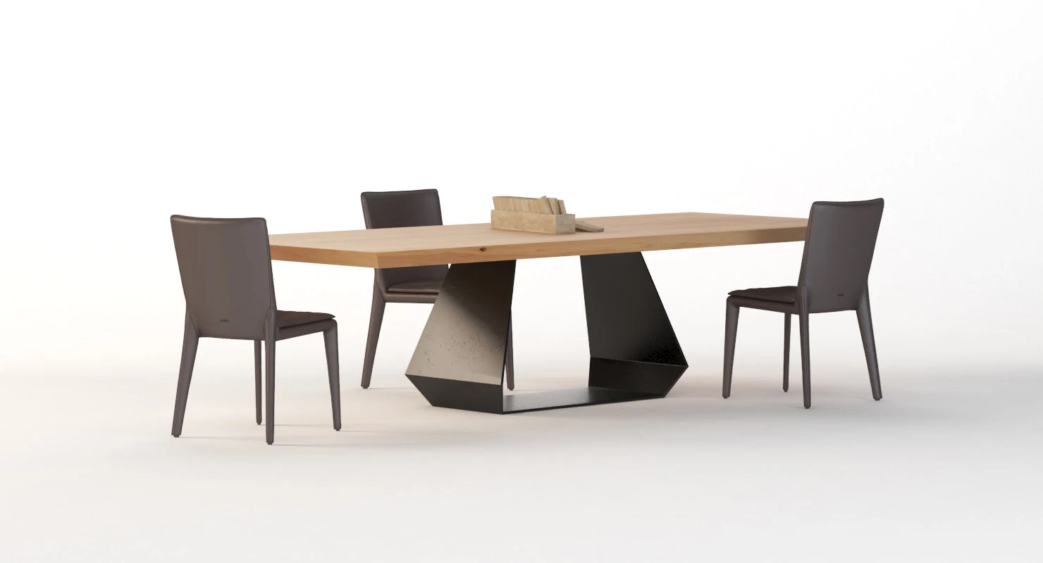 Amond Table And Chair By Bonaldo 3D Model_05