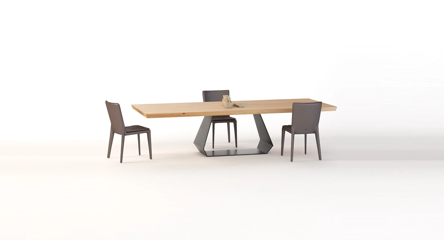 Amond Table And Chair By Bonaldo 3D Model_01