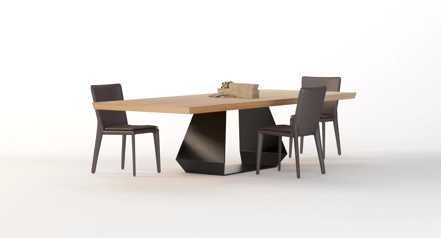 Amond Table And Chair By Bonaldo 3D Model_08