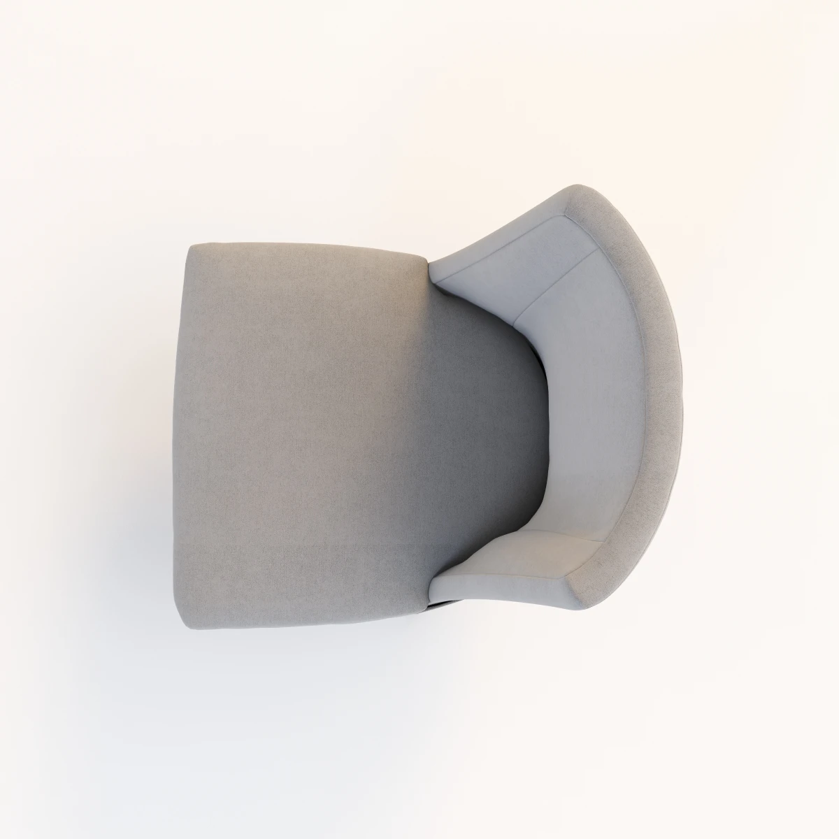 Armless Office Modern Chair 3D Model_07