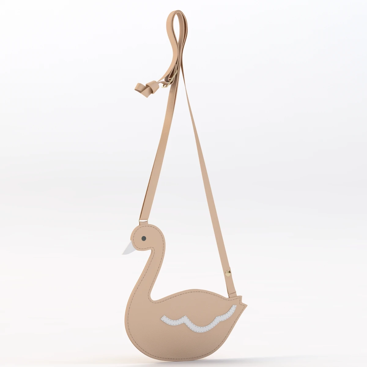 Barneys Swan Crossbody Bag 3D Model_01