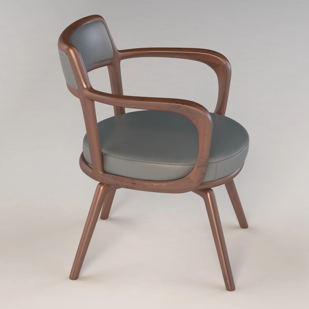 Baron Giorgetti Small Armchair By Roberto Lazzeroni 3D Model_06