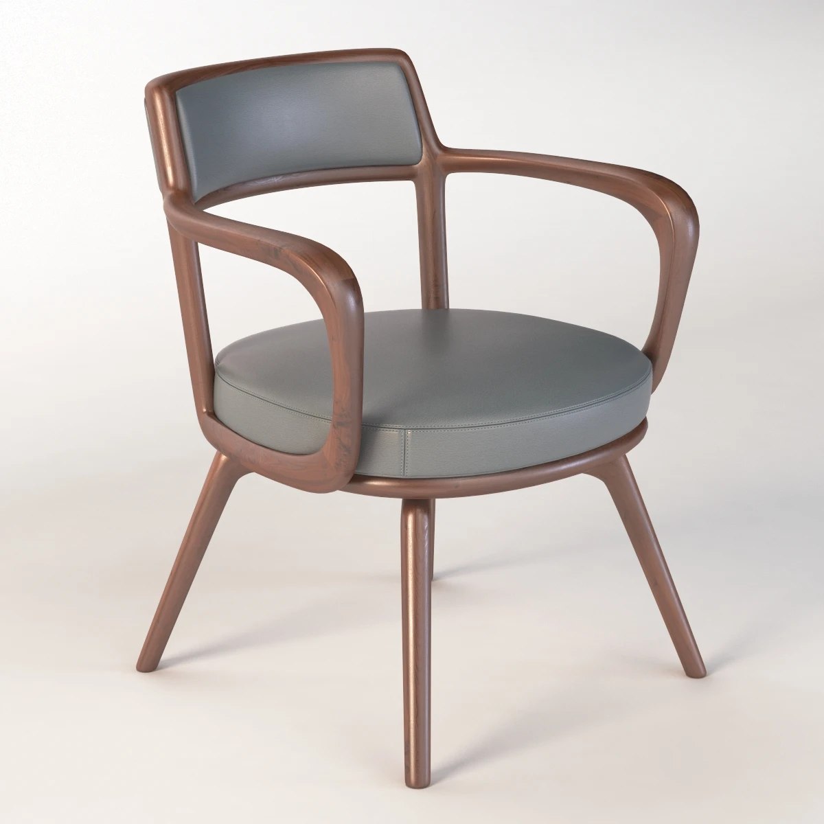 Baron Giorgetti Small Armchair By Roberto Lazzeroni 3D Model_01