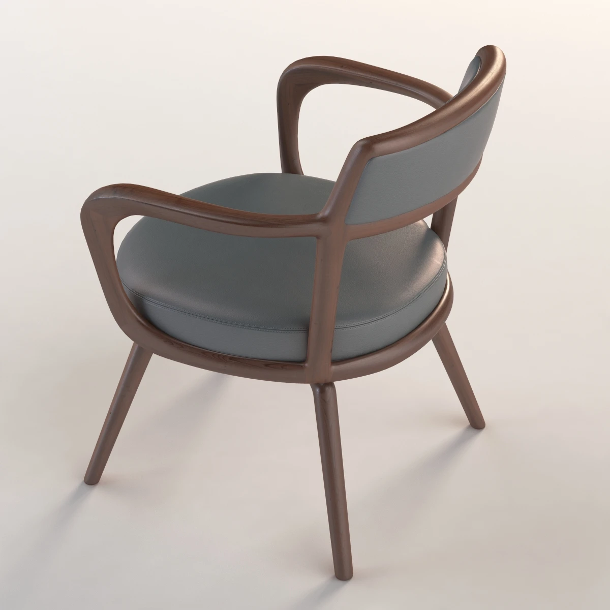 Baron Giorgetti Small Armchair By Roberto Lazzeroni 3D Model_03