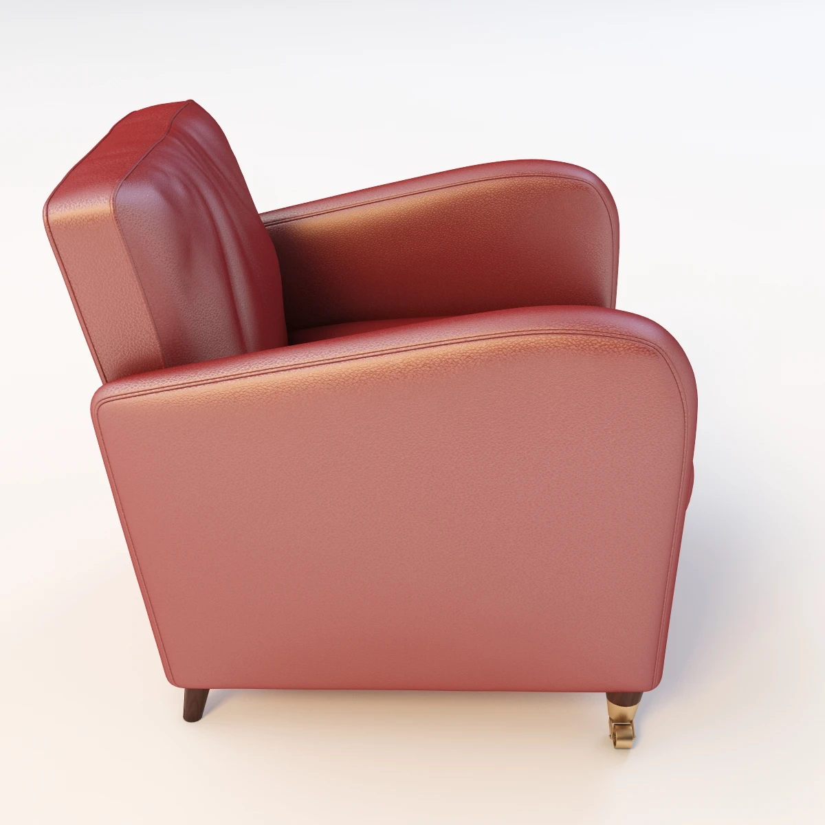 Baxter Charmine Leather Armchair 3D Model_03