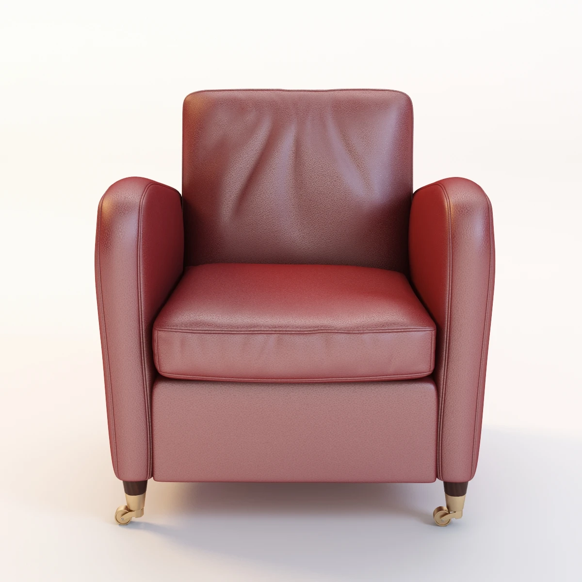 Baxter Charmine Leather Armchair 3D Model_07