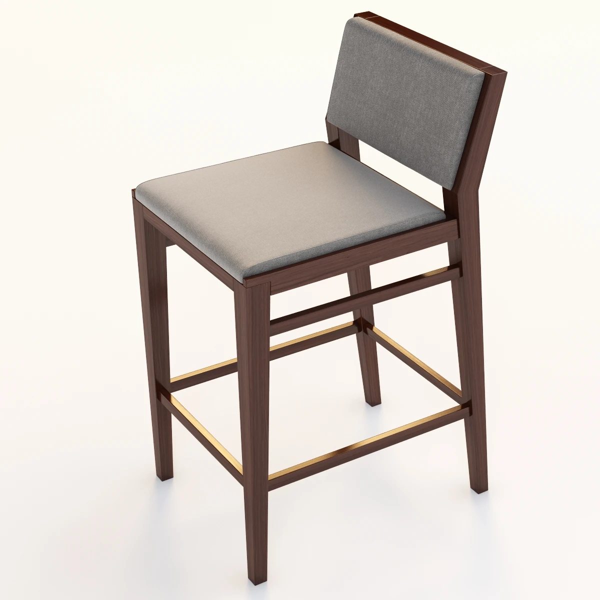 Caron Wooden Bar Chair 3D Model_06