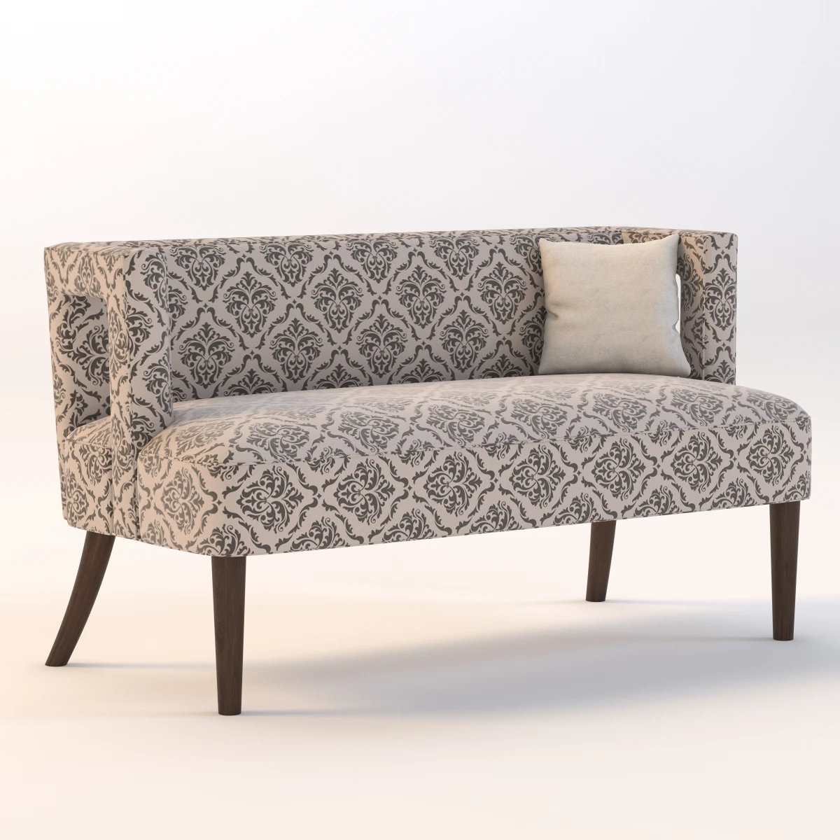 Carrie Settee 3D Model_01