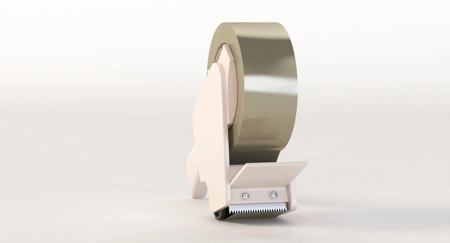 Carton Sealing Tape Dispenser Gun 3D Model_06