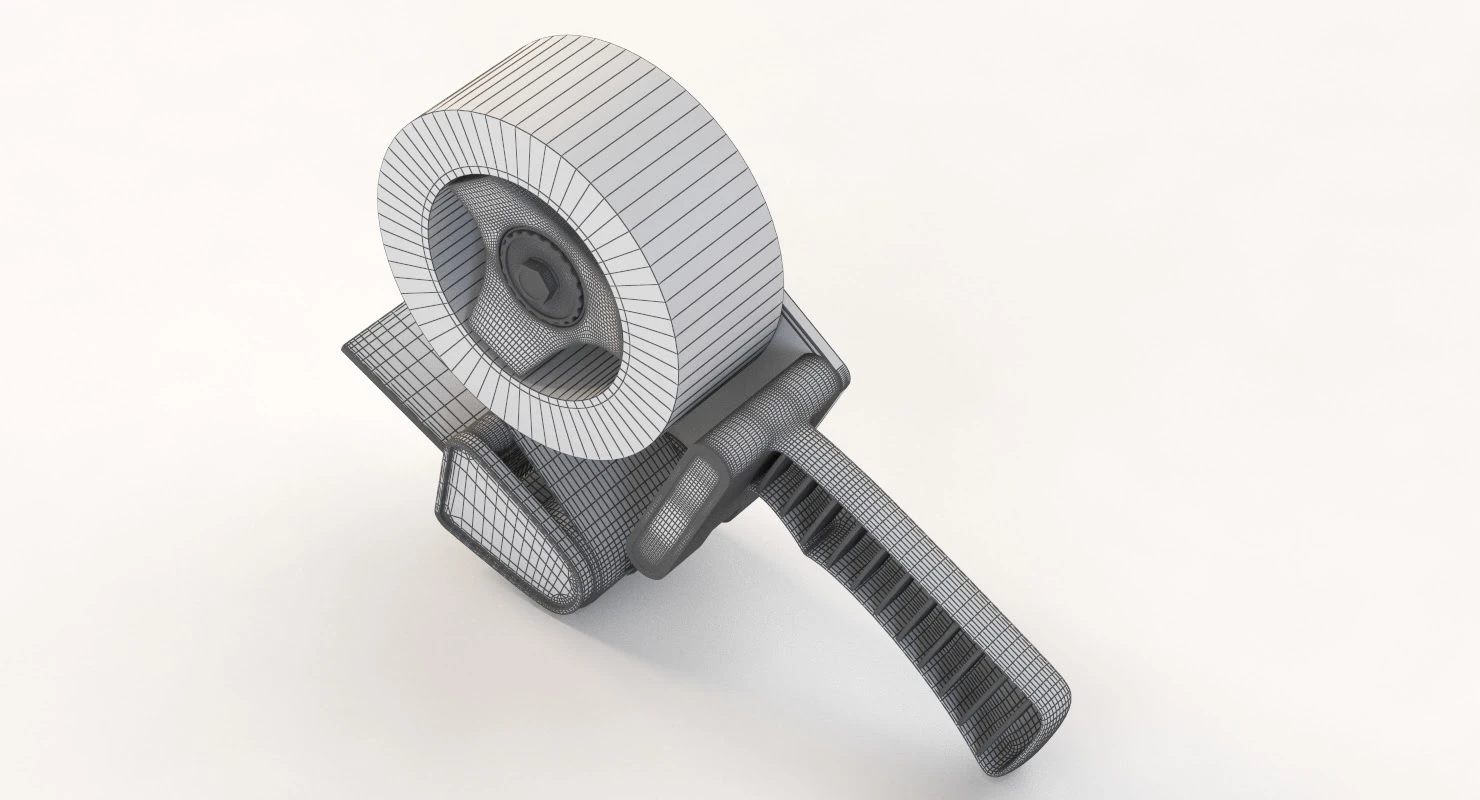Carton Sealing Tape Dispenser Gun 3D Model_013