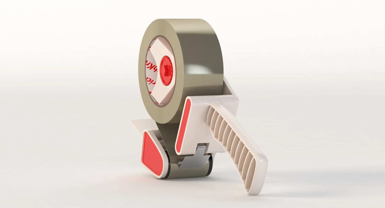 Carton Sealing Tape Dispenser Gun 3D Model_09