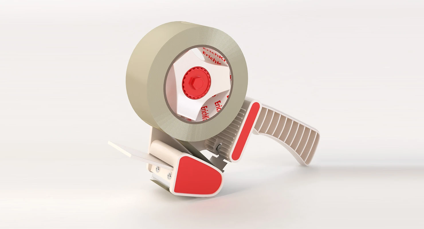 Carton Sealing Tape Dispenser Gun 3D Model_01