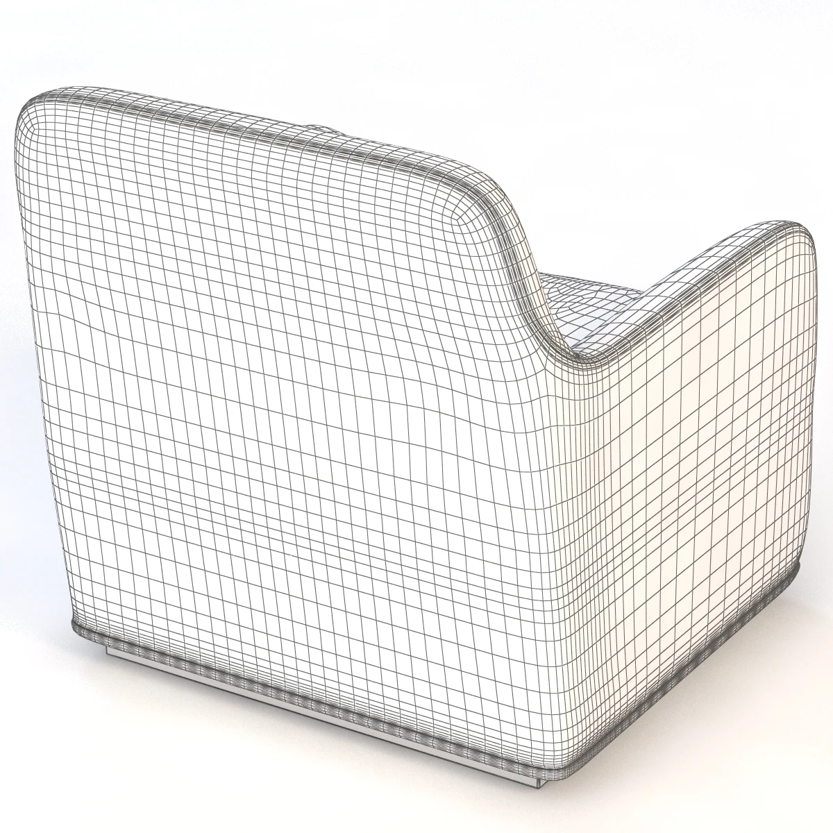 Benedetta Armchair 3D Model_010