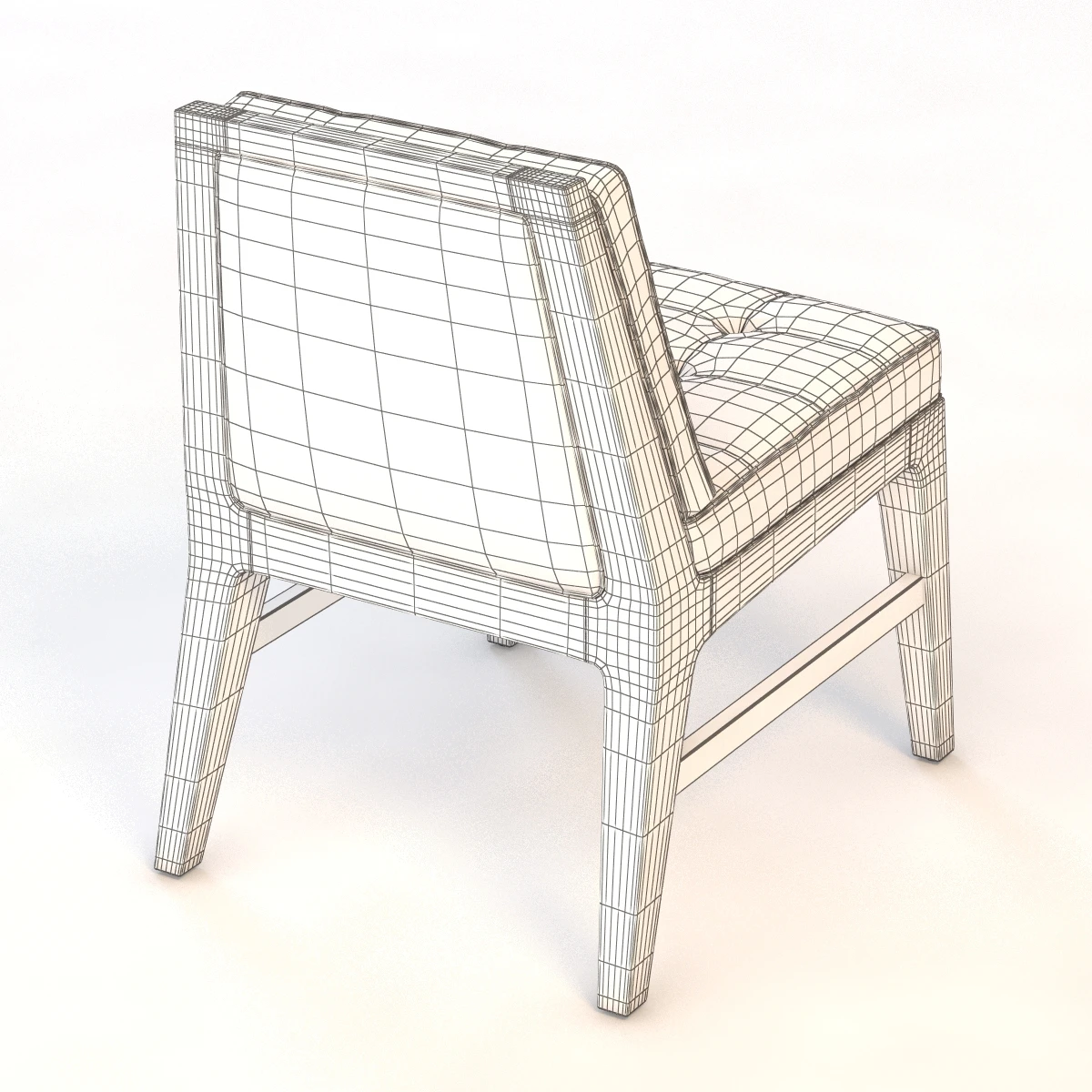 Benjamin Dining Side Chair 3D Model_09