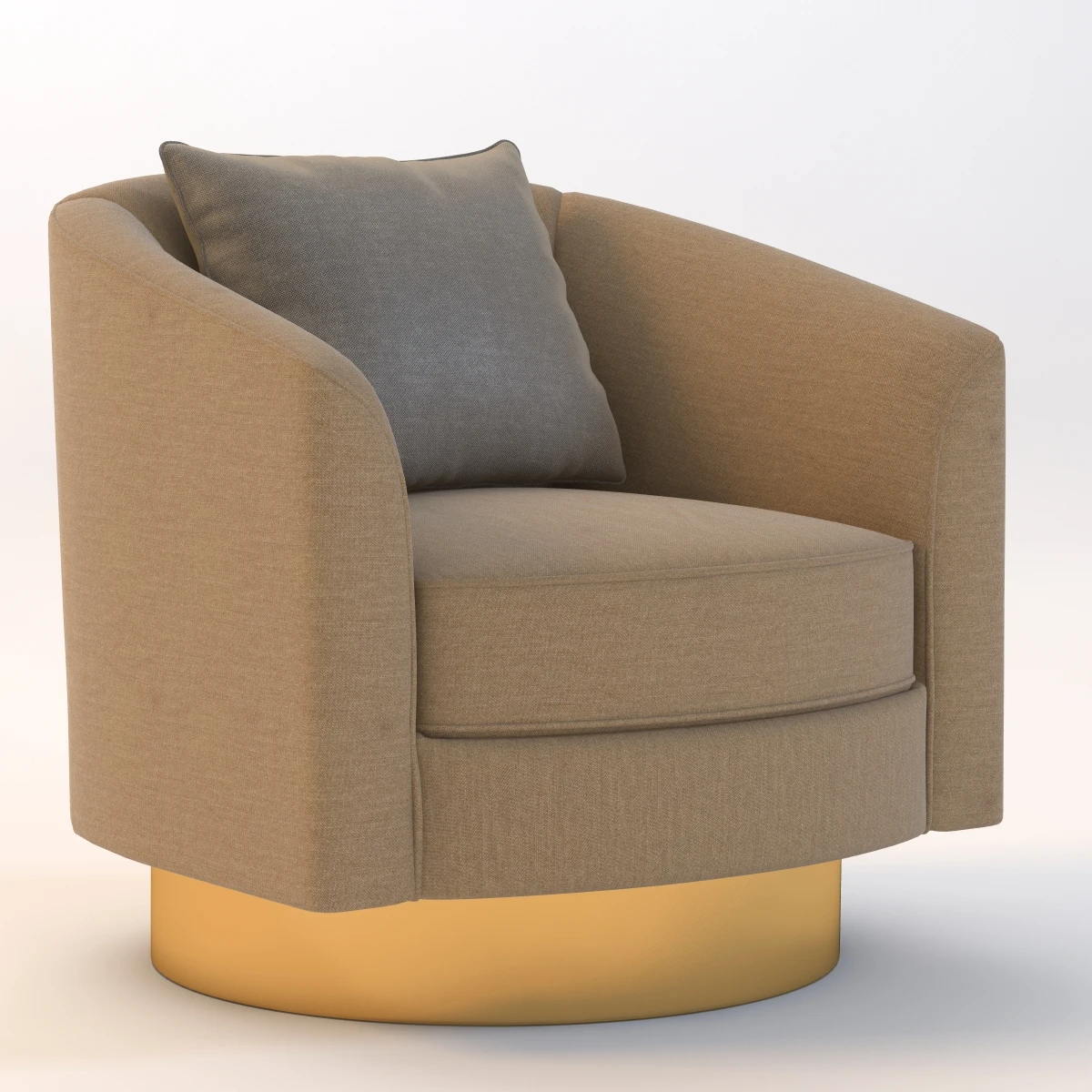 Bernhardt Camino Swivel Chair 3D Model_01