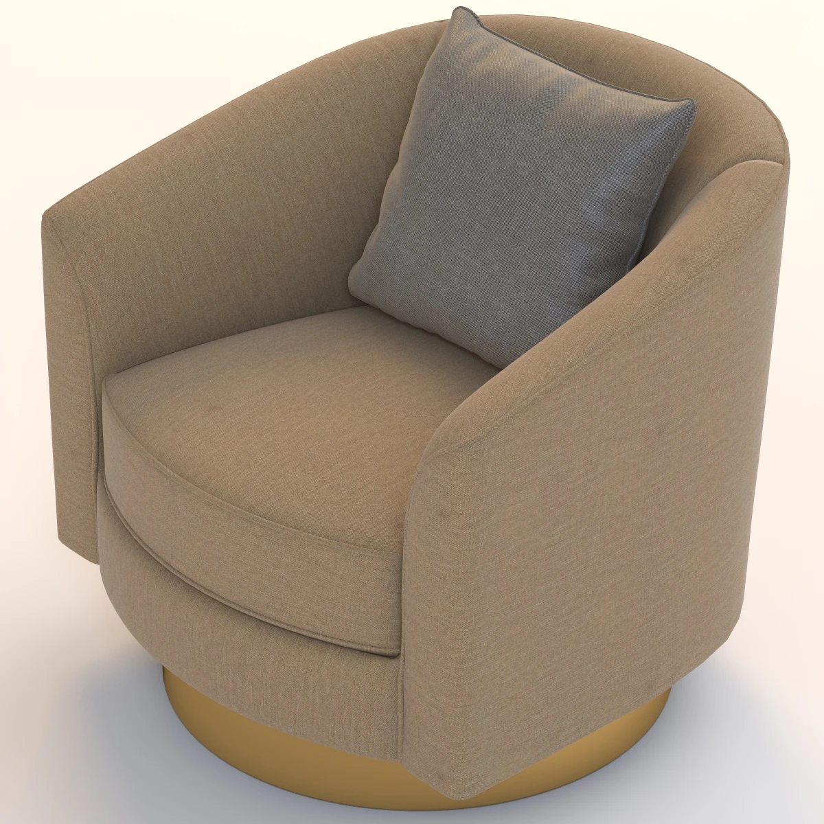 Bernhardt Camino Swivel Chair 3D Model_06