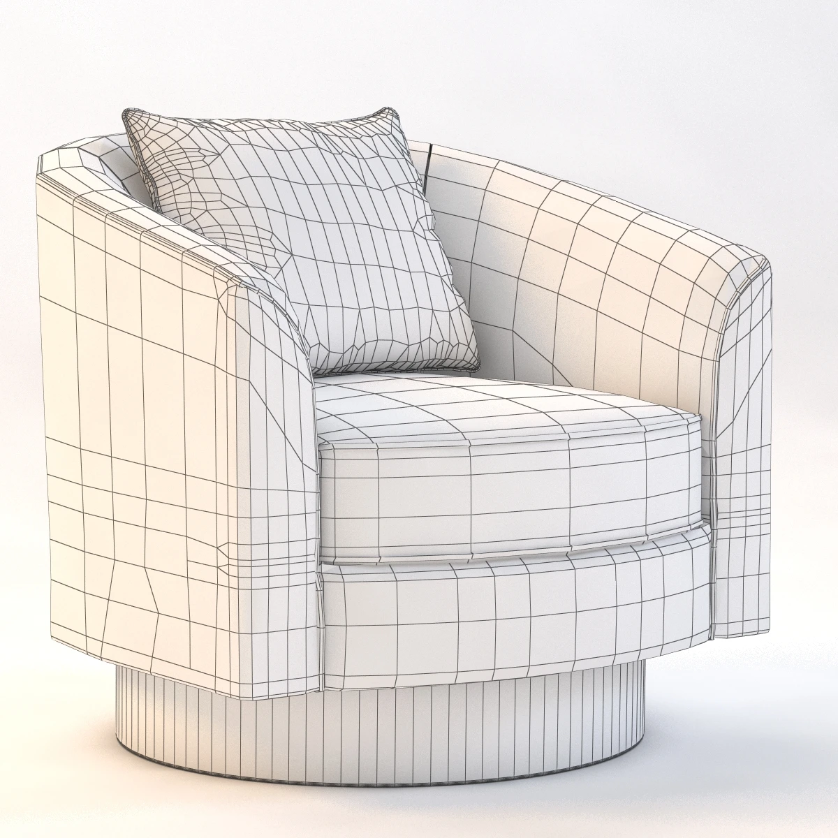 Bernhardt Camino Swivel Chair 3D Model_09