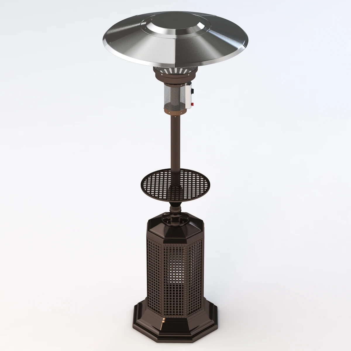 Cast Aluminum Heater 3D Model_03