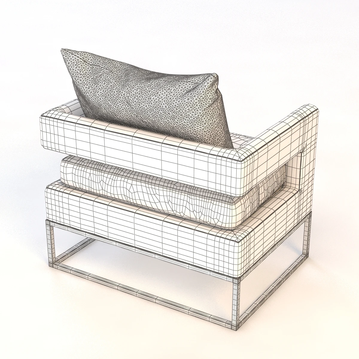 Bevin Velvet Accent Chair 3D Model_013