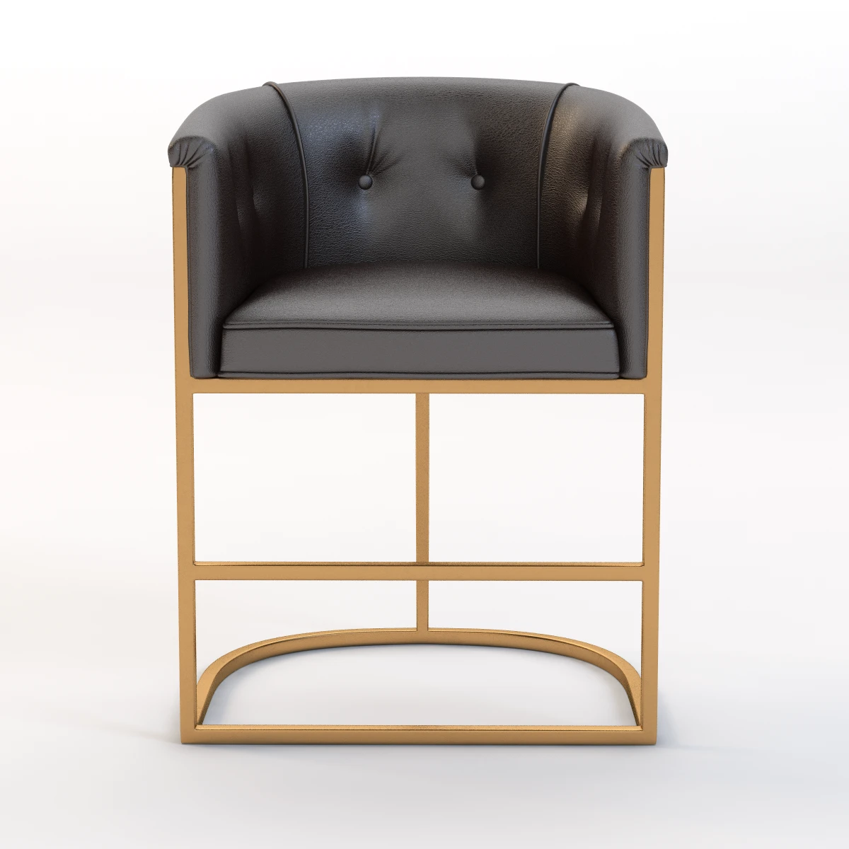 Detail Calvin Black Chair 3D Model_011