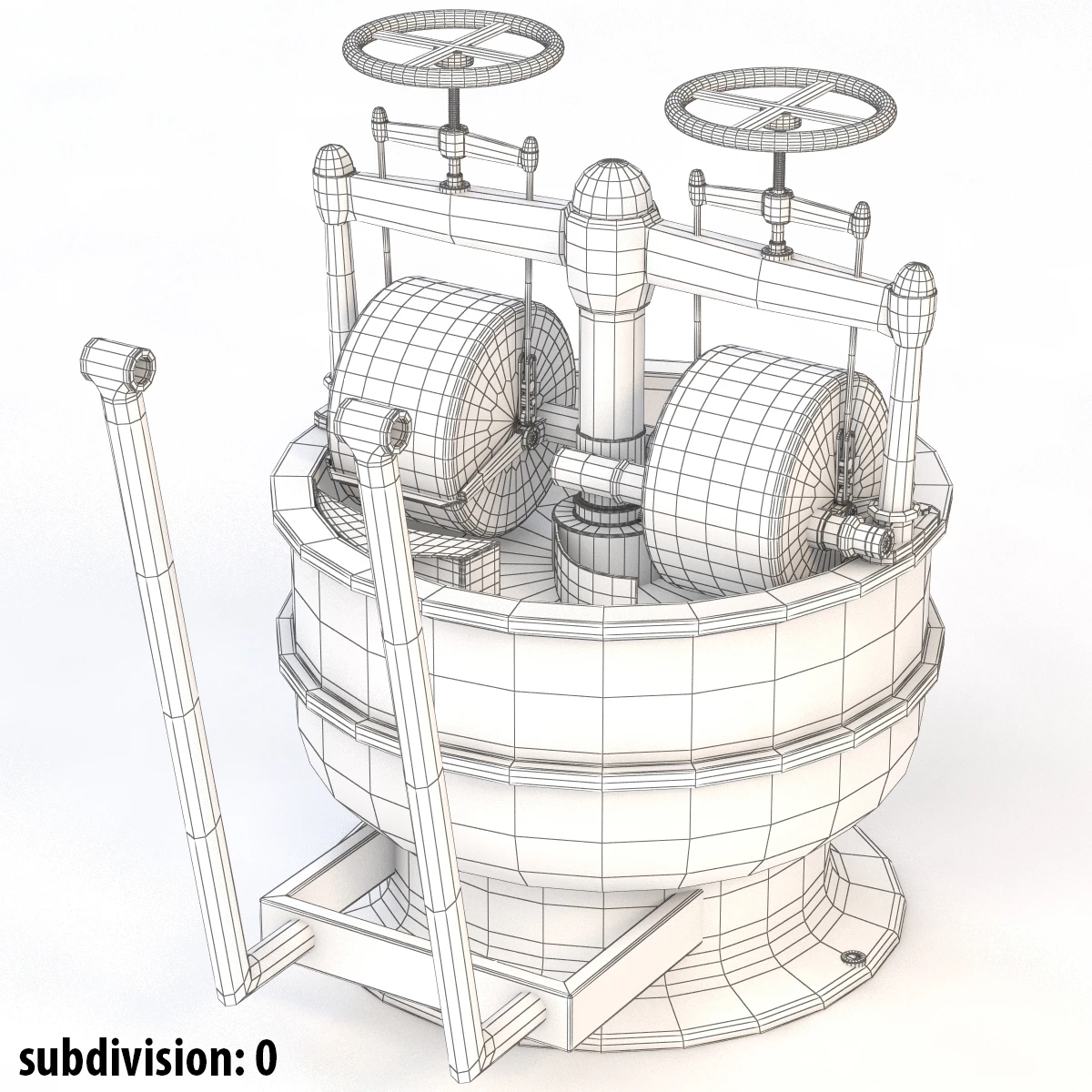 Detail Chocolate Grinder 3D Model_07