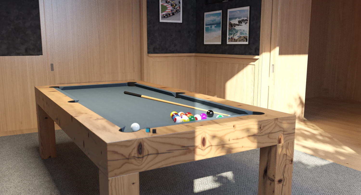 Billiard Room Scene 3D Model_010