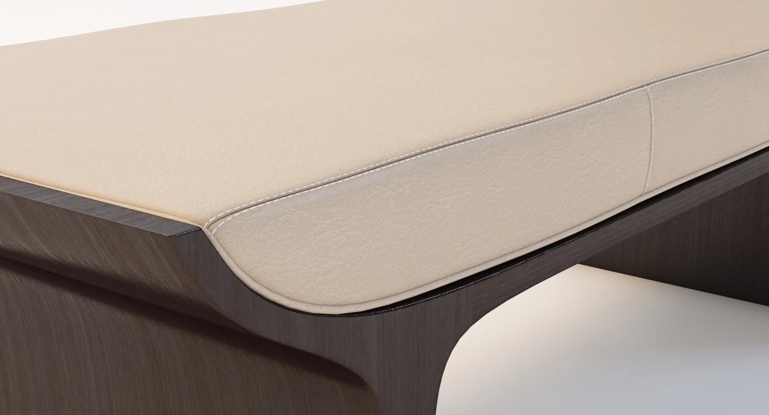 Detail Laurel Bench Ottoman 3D Model_09