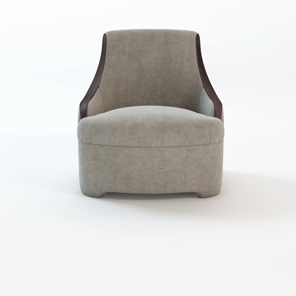 Detail Luxury Bed Room Chair 3D Model_01