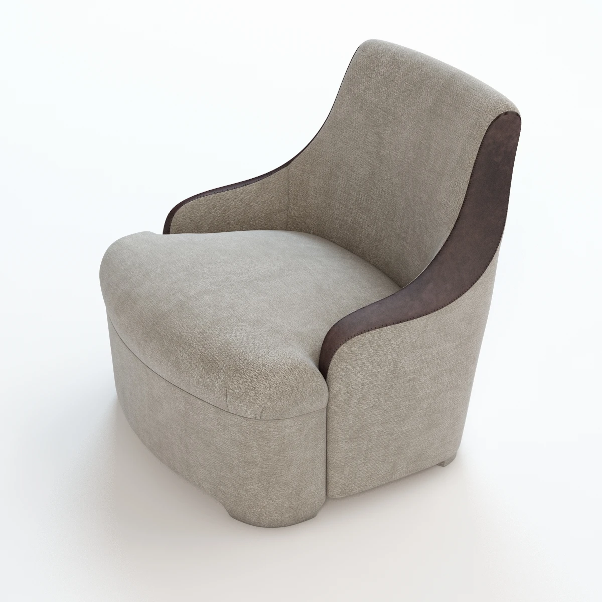 Detail Luxury Bed Room Chair 3D Model_05