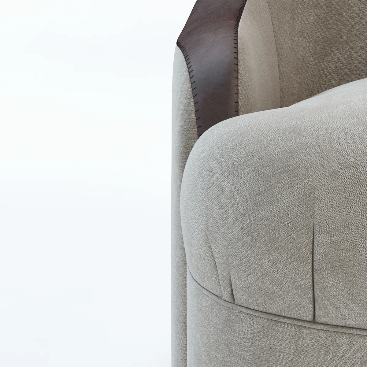 Detail Luxury Bed Room Chair 3D Model_06