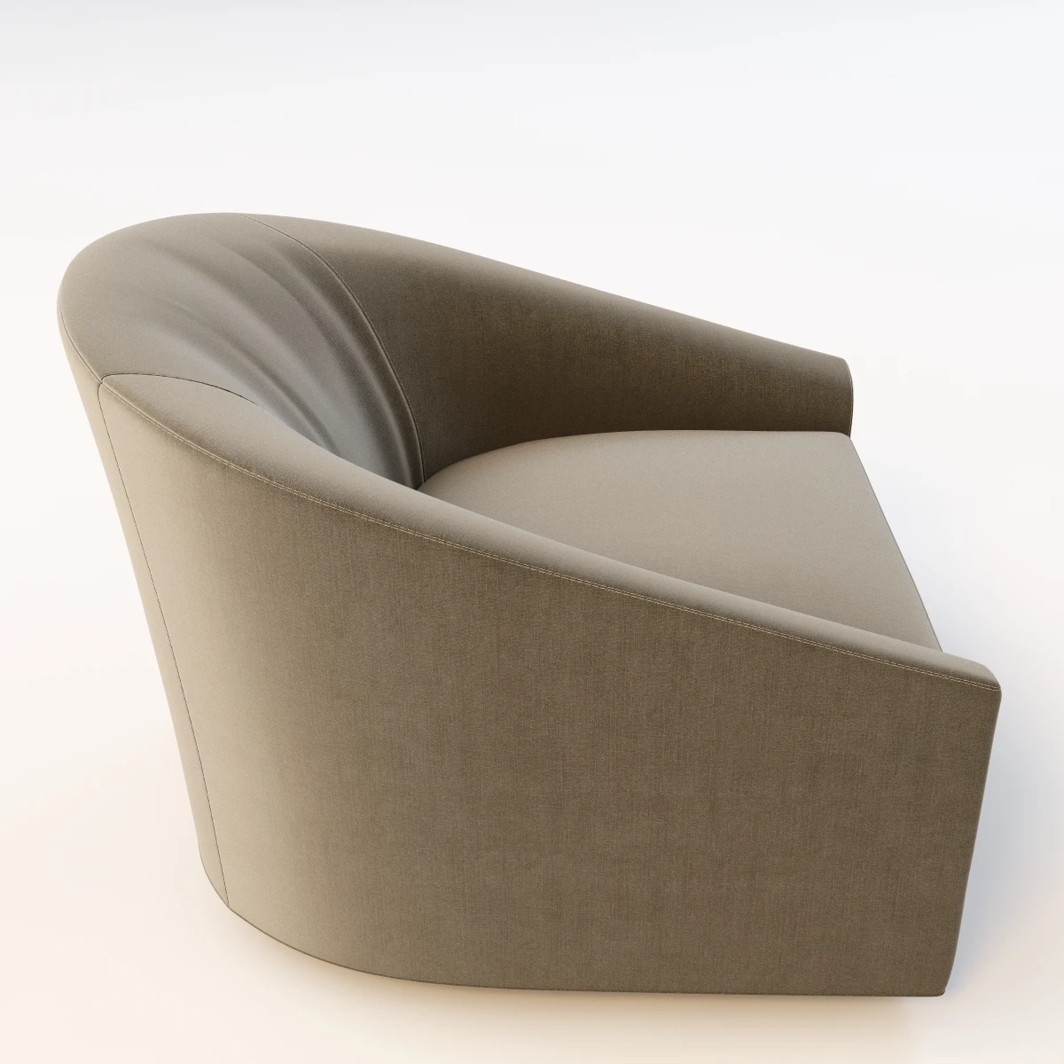 Detail Minotti Quinn Armchair With Stitching 3D Model_07