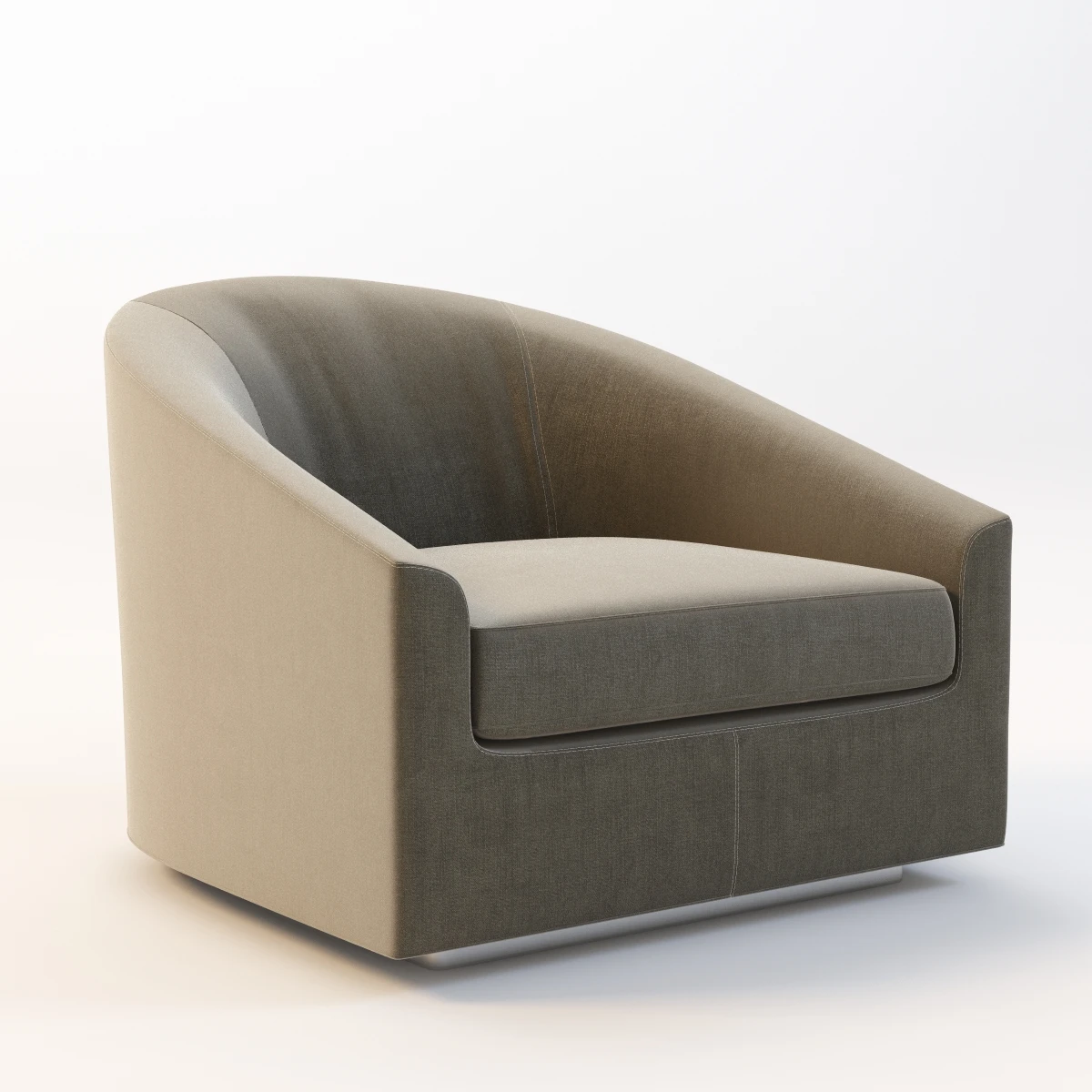 Detail Minotti Quinn Armchair With Stitching 3D Model_05