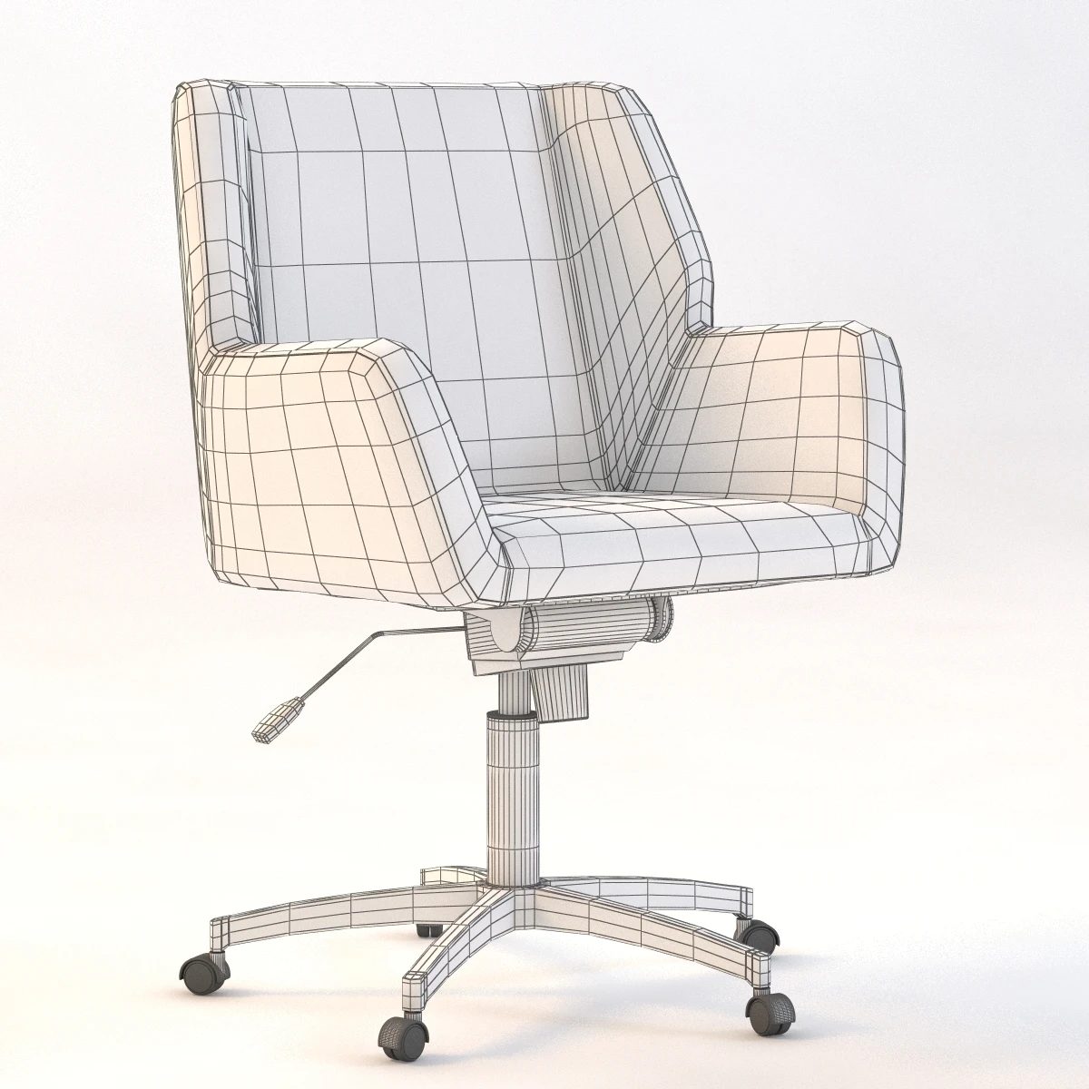 Detail Napoli Task Chair 3D Model_03
