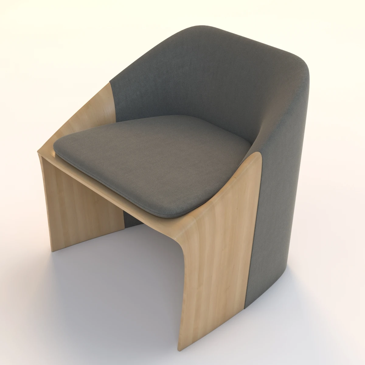 Boke Lounge Chair 3D Model_06