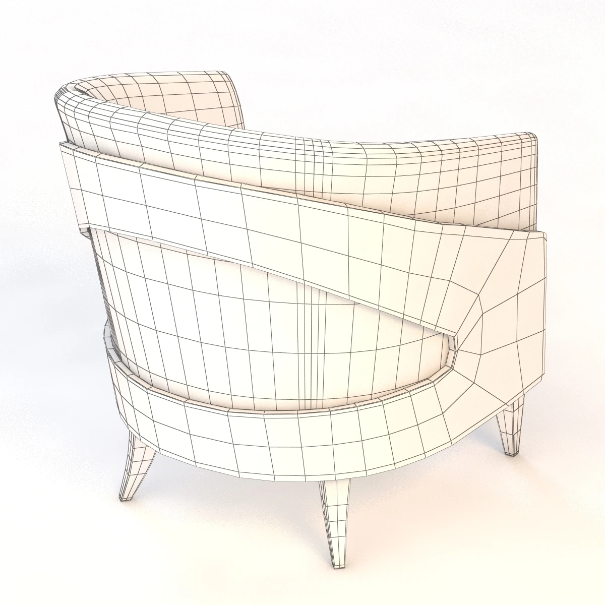 David Edward Aurora Lounge Chair 3D Model_014