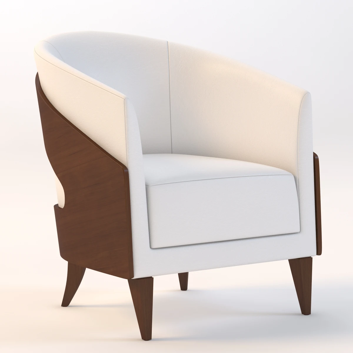 David Edward Aurora Lounge Chair 3D Model_01