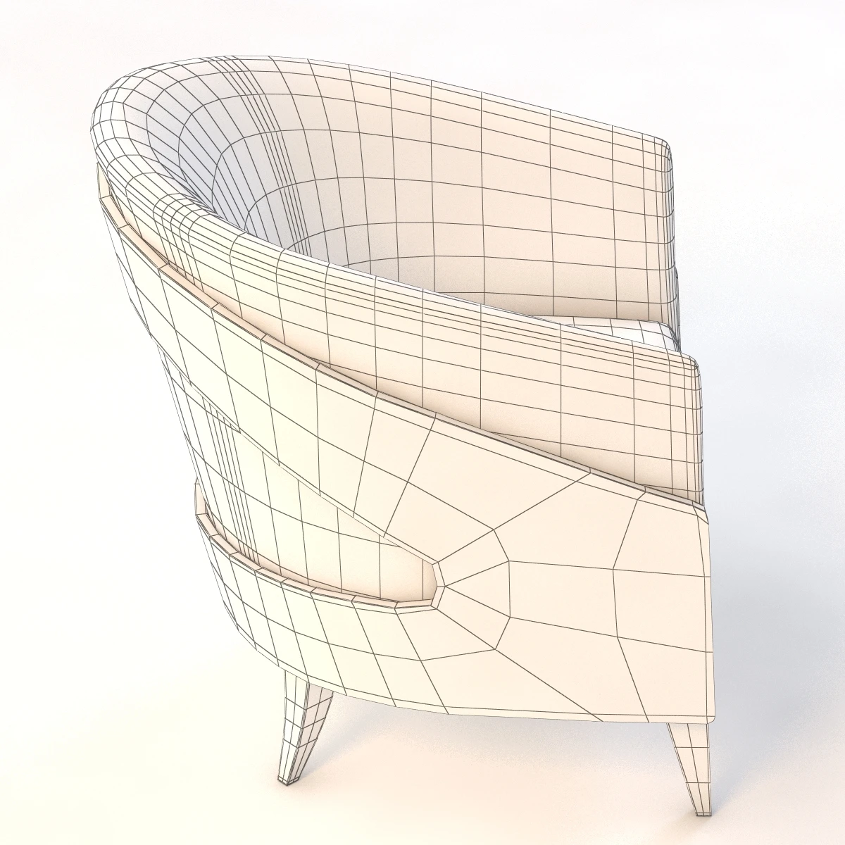 David Edward Aurora Lounge Chair 3D Model_012