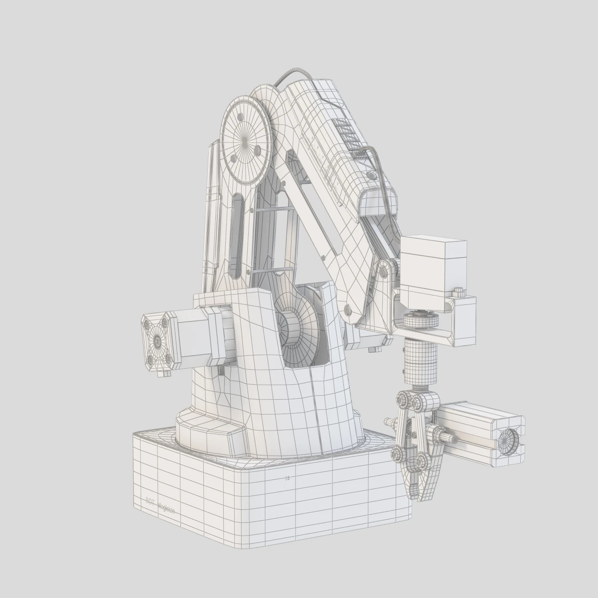 Designed For Desktop Dobot Magician Small Robotic Arm With Gripper 3D Model_012