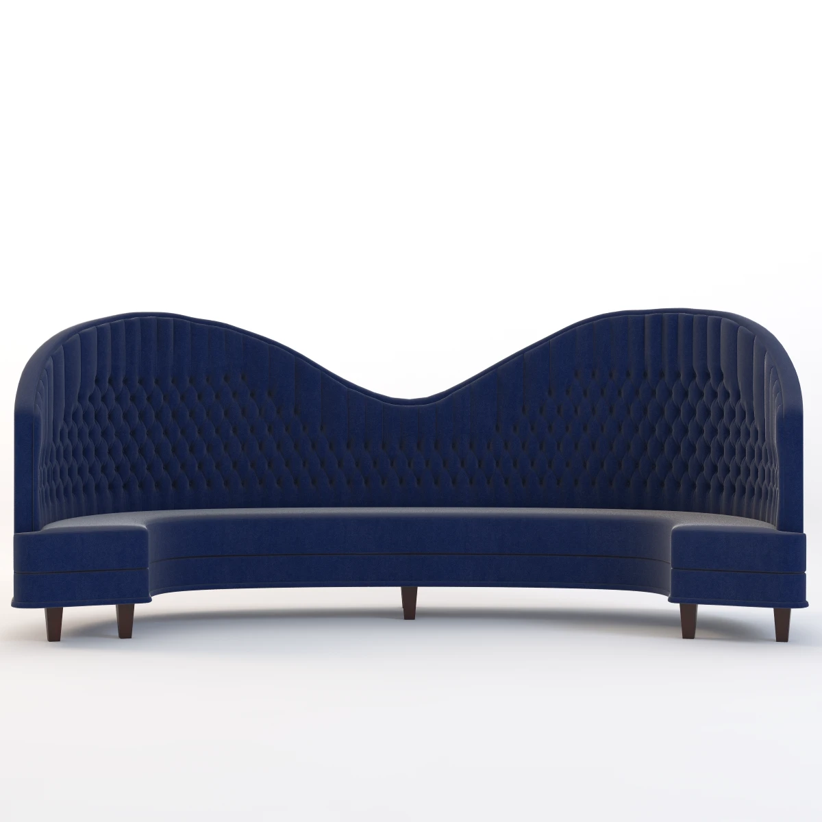 Detail Tufted High Back Curved Sofa 3D Model_08