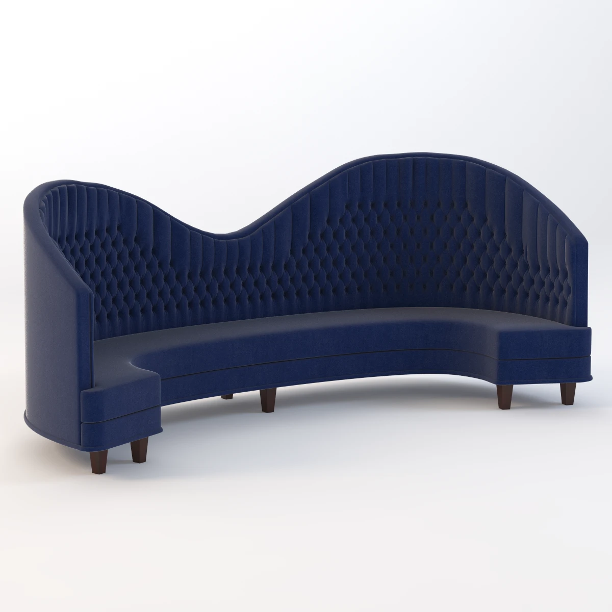 Detail Tufted High Back Curved Sofa 3D Model_01
