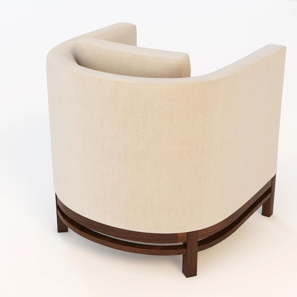 Bolier Domicile Curved Back Lounge Chair 62035 3D Model_04