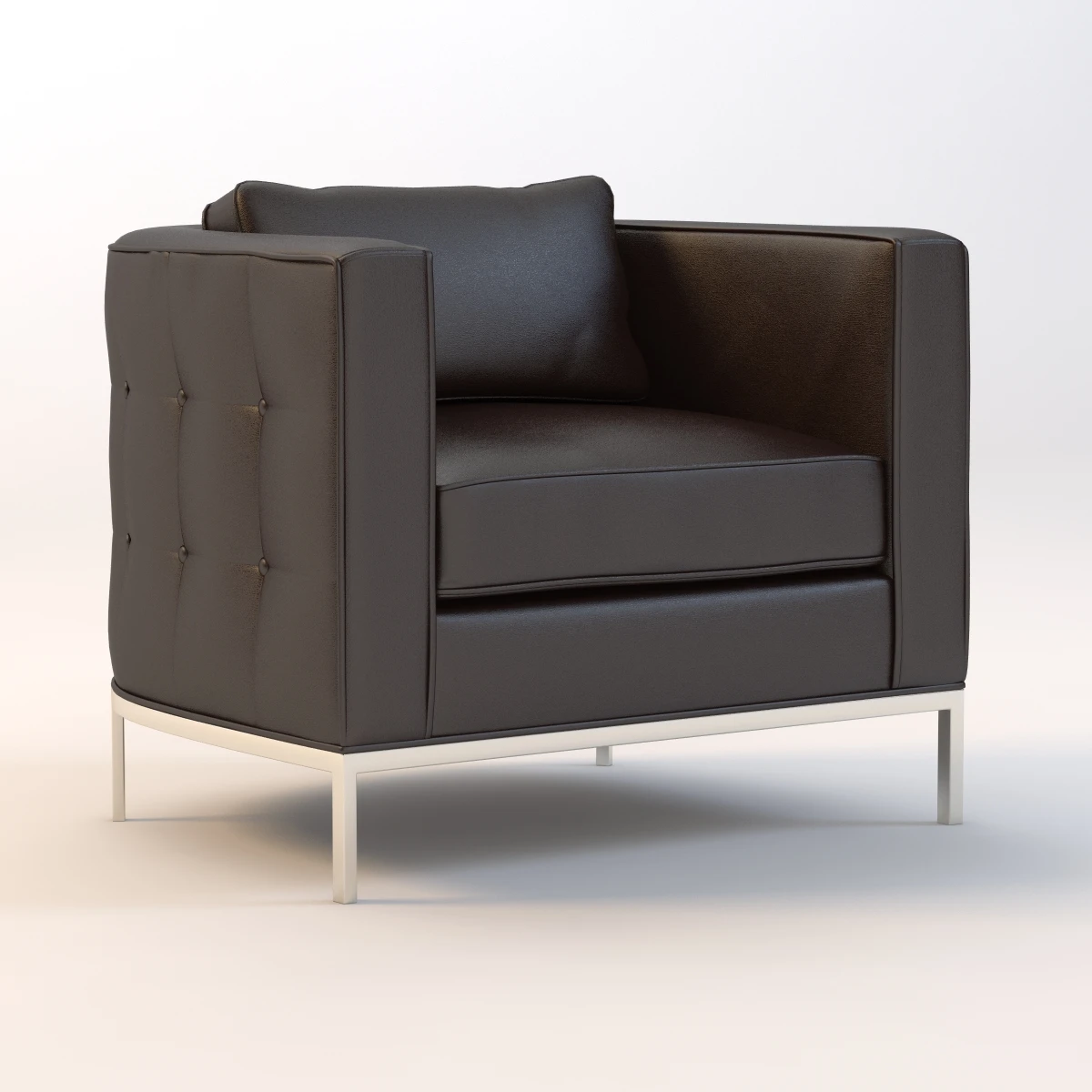 Bolier Domicile Tufted Curved Back Lounge Chair 62047 3D Model_01