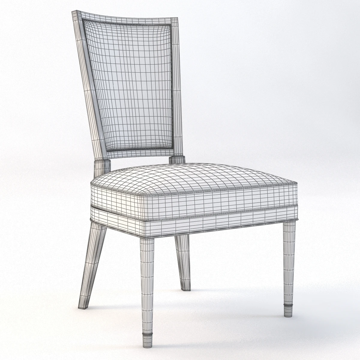 Bolier Modern Luxury Side Chair 90017 3D Model_09