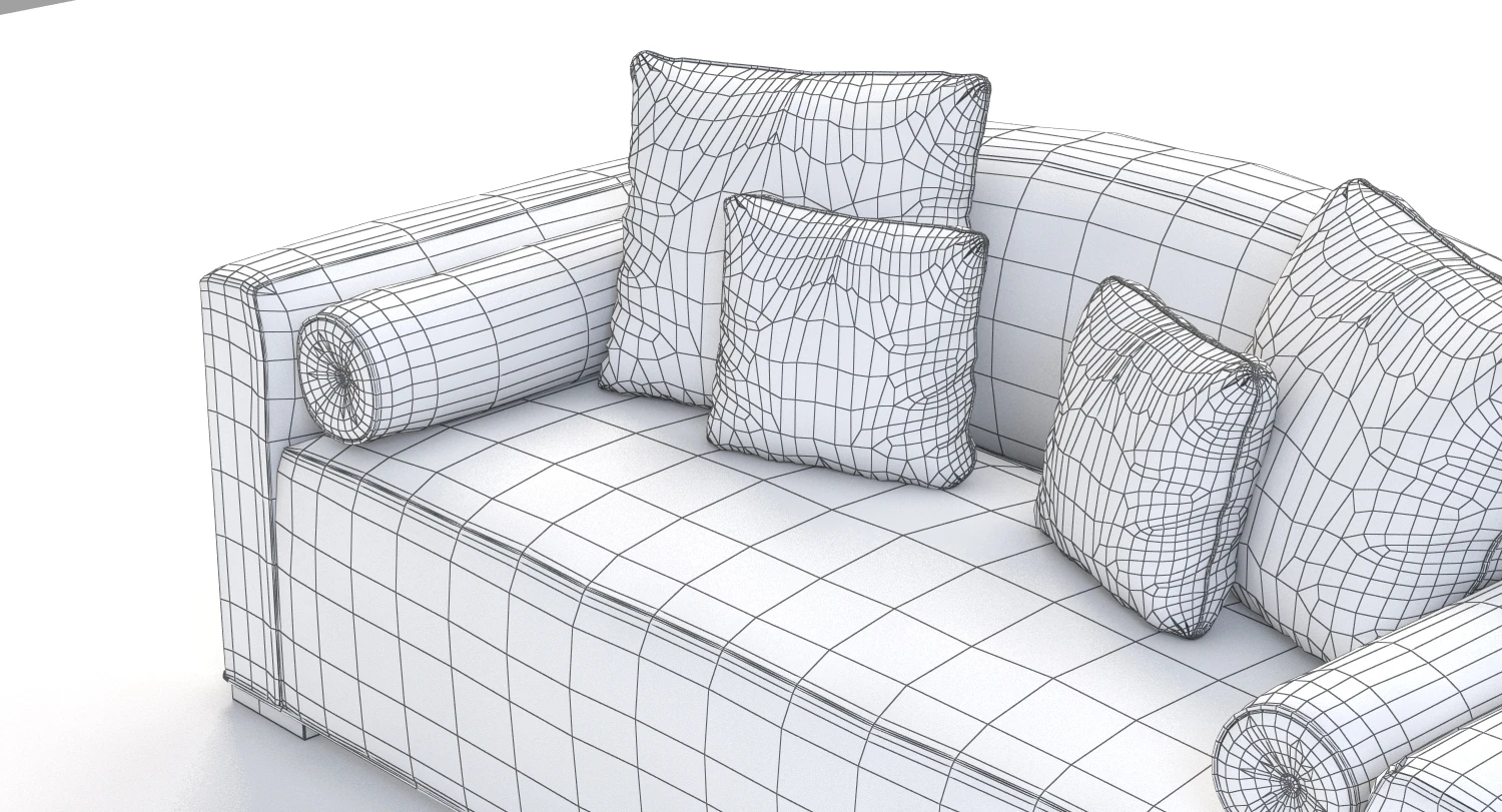 Bolier Modern Luxury Sofa 92012 3D Model_012