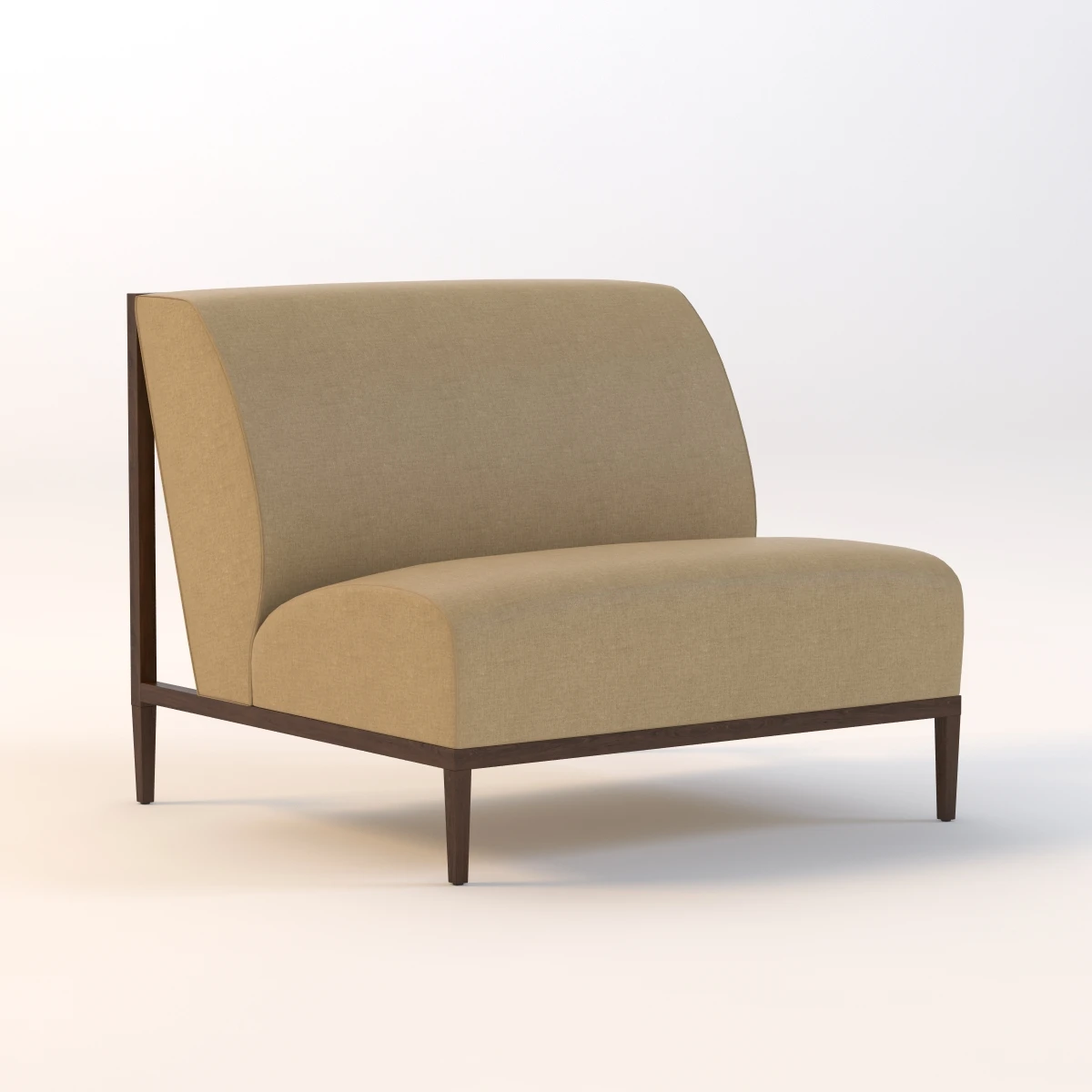 Bolier Rosenau Slat Back Lounge Chair 52002 3D Model_01
