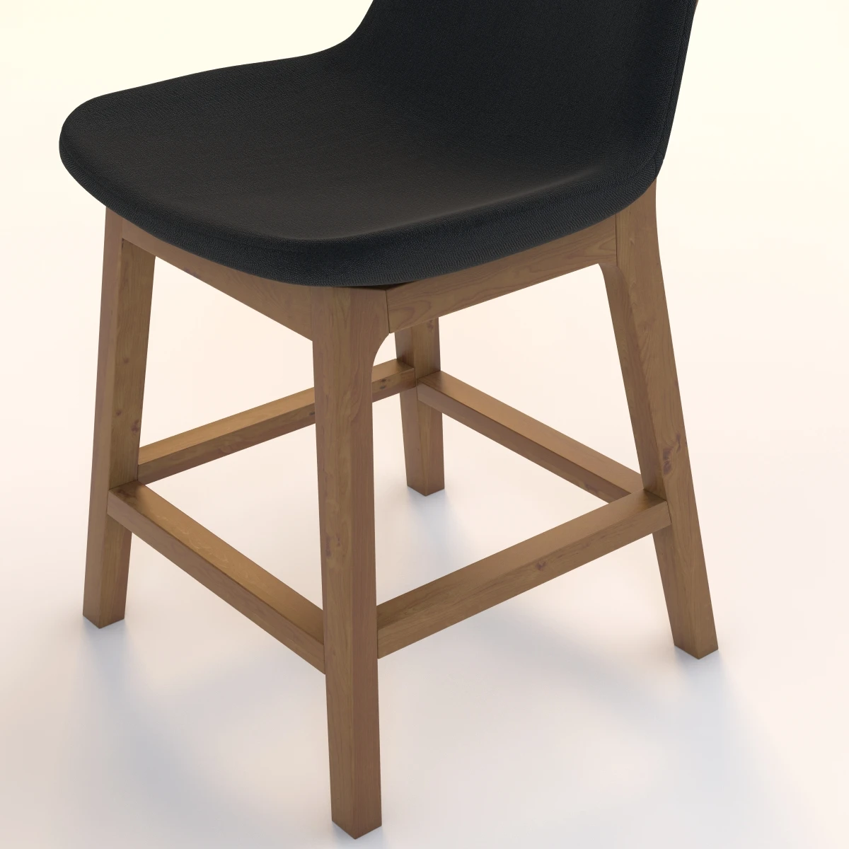 Eiffel Wood Stool 3D Model_05