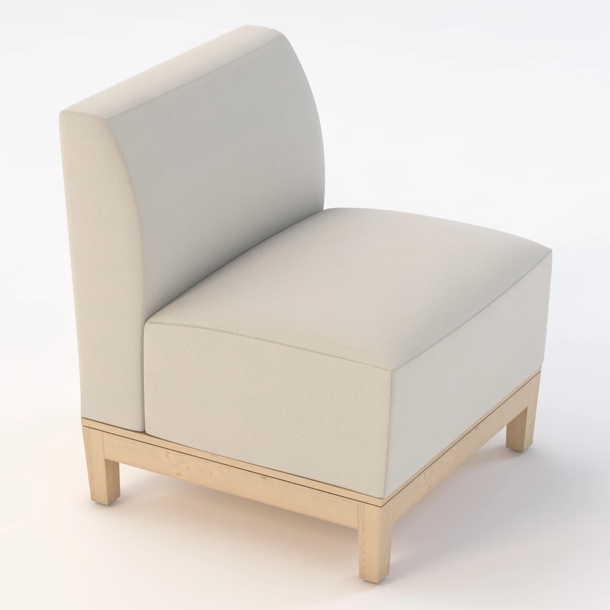 Brava Platform Chair Armless 860-11 3D Model_01